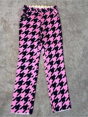 Loud Mouth Sweet Tooth Mens Golf Pants Houndstooth Size 32 UF